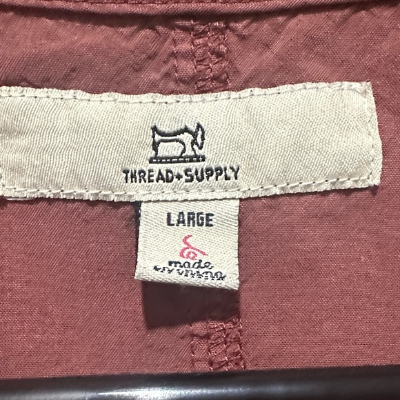 Thread & Supply Mauve Button-Front Tie Tank Top - Picture 2 of 3